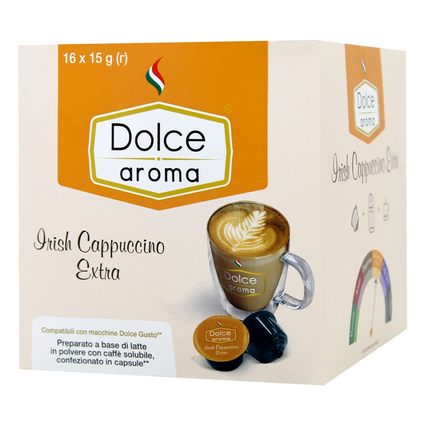 

Кофе Dolce Aroma Irish Cappuccino в капсулах 240г