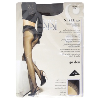 Колготи жіночі Sisi Style 40ден р.3 moka - купити, ціни на - фото 1
