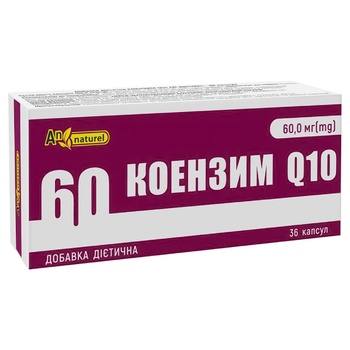 An Naturel Coenzyme Q10 60mg Dietary Supplement in Capsules 36pcs - buy, prices for Auchan - photo 1