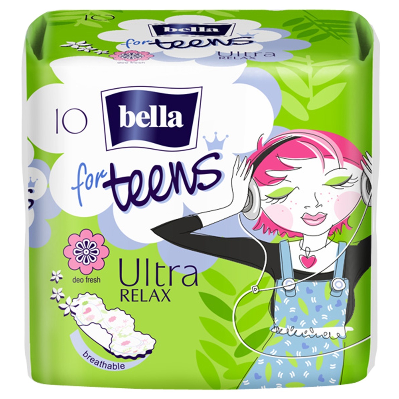 

Прокладки Bella For Teens Relax супертонкие впитывающие гигиенические с экстрактом зеленого чая 10шт