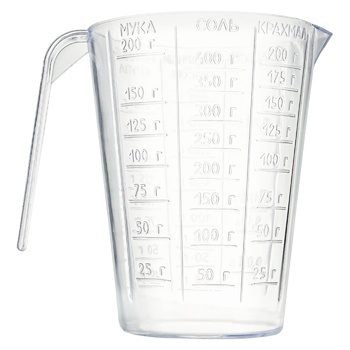 Мерный стакан пластиковый 250мл - купить, цены на Auchan - фото 1