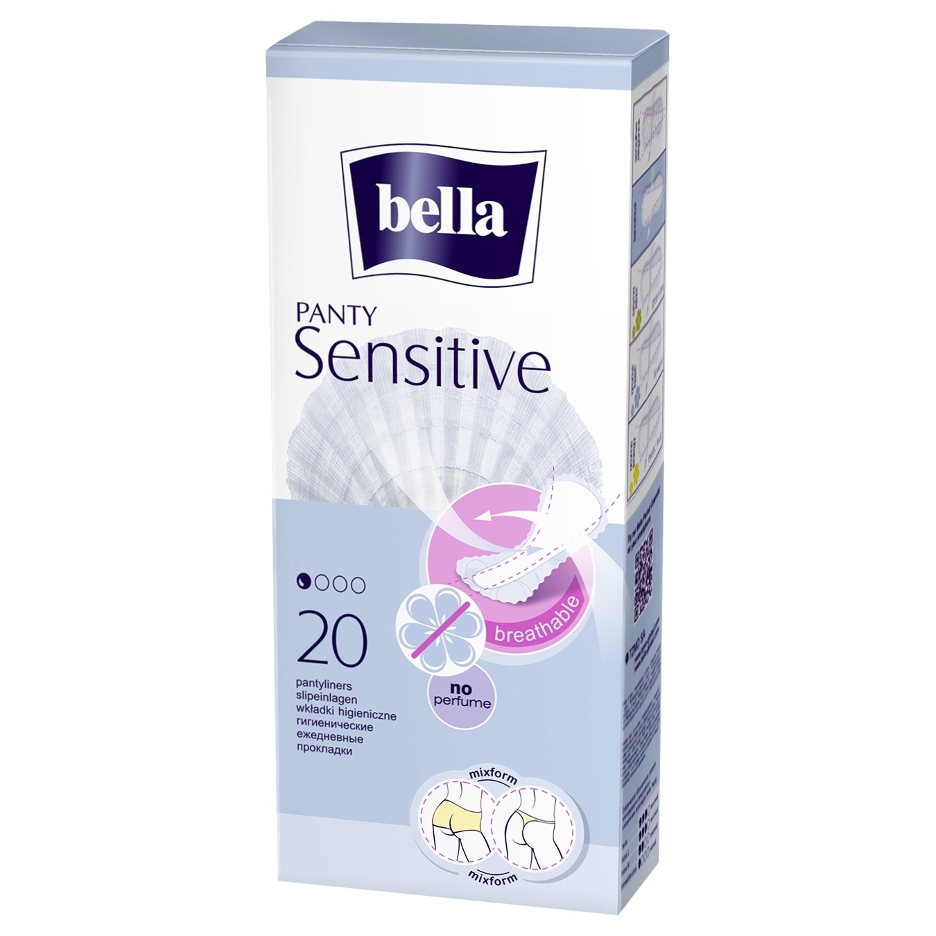 

Прокладки ежедневные Bella Panty Sensitive гигиенические дышащие для чувствительной кожи 20шт