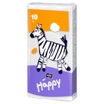 Хусточки носові Bella Baby Happy гігієнічні 3шари 10шт