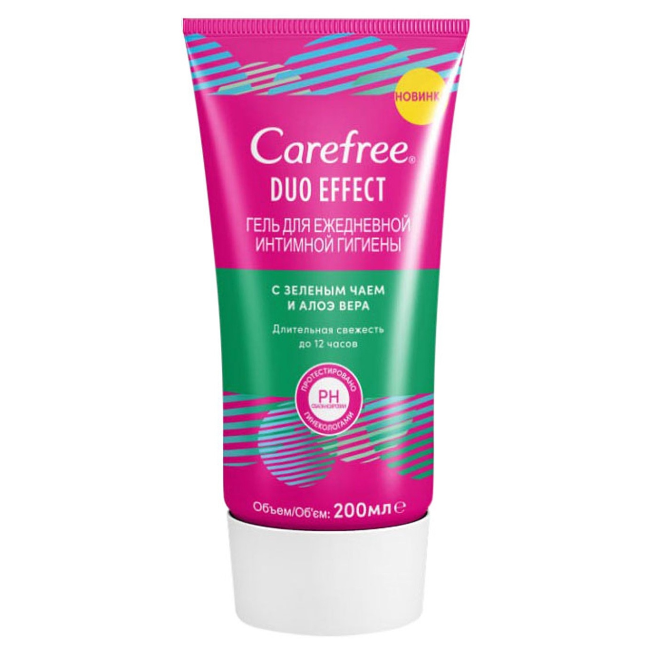 

Гель для ежедневной интимной гигиены Carefree® Duo Effect с зеленым чаем и алоэ вера 200мл