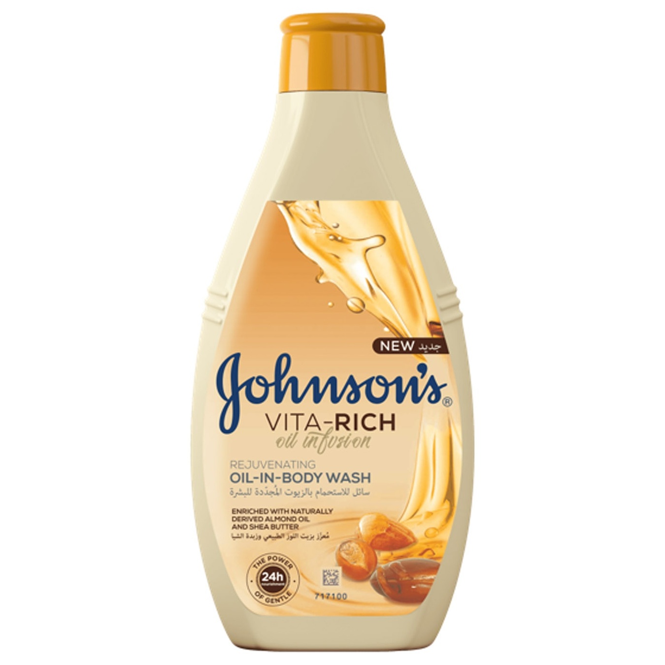 

Гель для душа Johnson's® Vita-Rich Питательный с маслами миндаля и ши 400мл