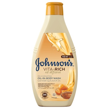 Гель для душа Johnson's® Vita-Rich Питательный с маслами миндаля и ши 400мл