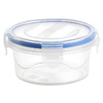 Ємність Ucsan Plastic Click with Lock вакуумна кругла 0,3л 10х5см - купити, ціни на Auchan - фото 1