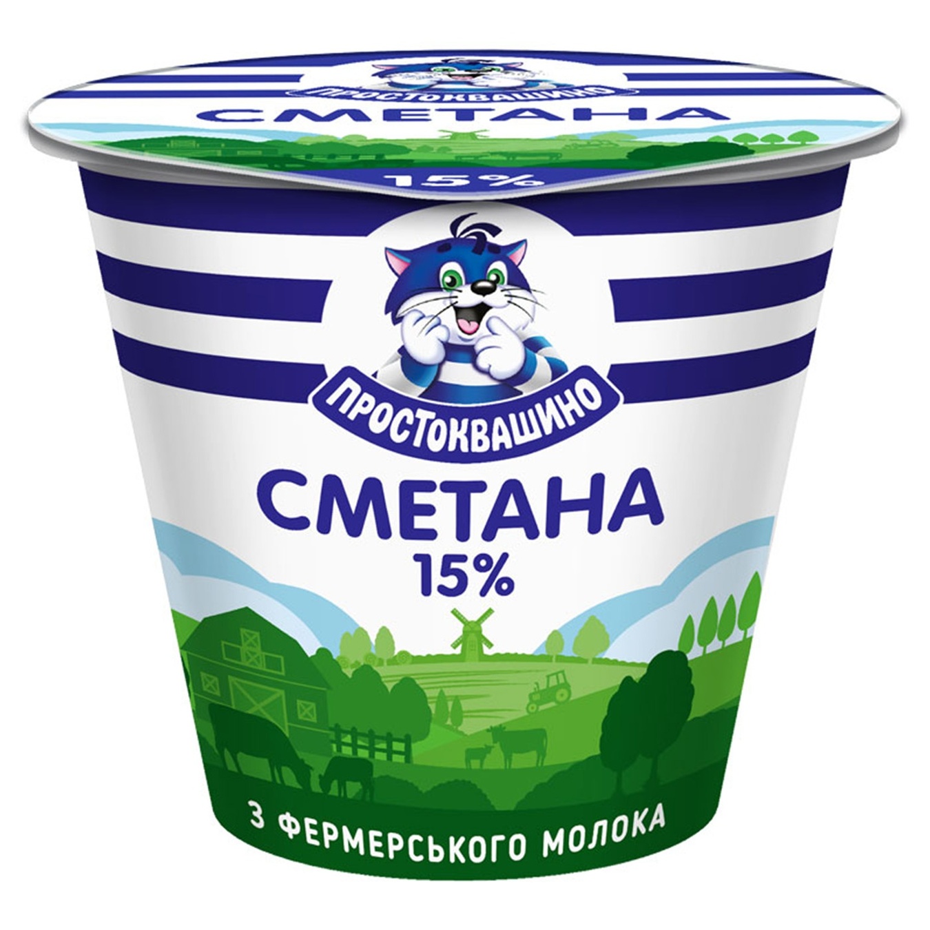 

Сметана Простоквашино 15% 190г