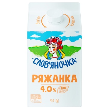 Ряжанка Слов'яночка 4% 450г - купити, ціни на Auchan - фото 2