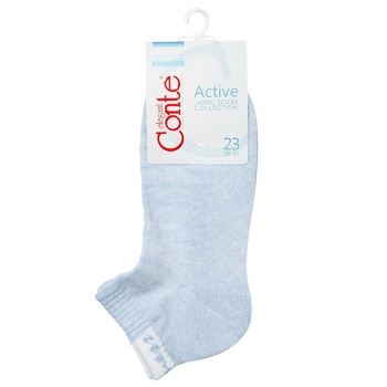 Conte Elegant Active Terry Light Blue Women's Socks 23s - buy, prices for Vostorg - photo 1