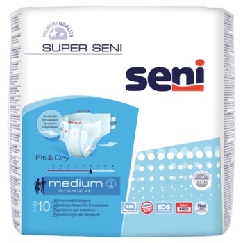 Super Seni Medium Diapers for adults 10pcs - buy, prices for METRO - photo 1