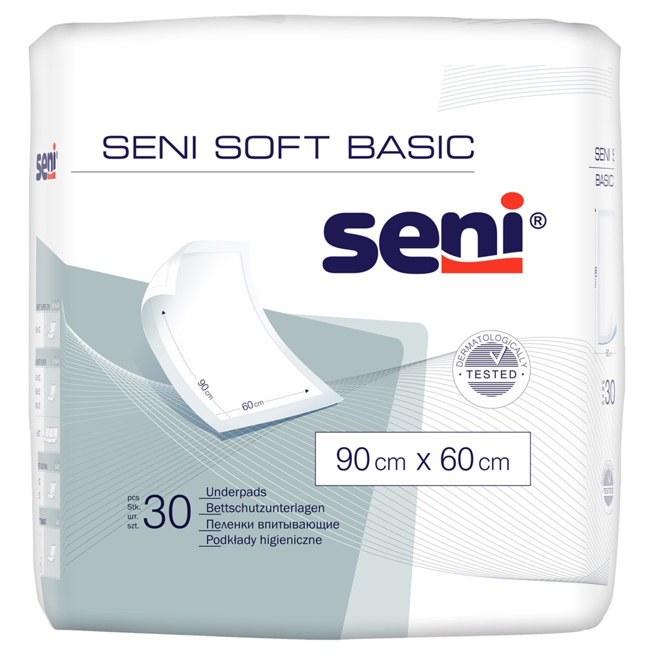 

Пеленки Senti Soft Basic гигиенические 90x60см 30шт