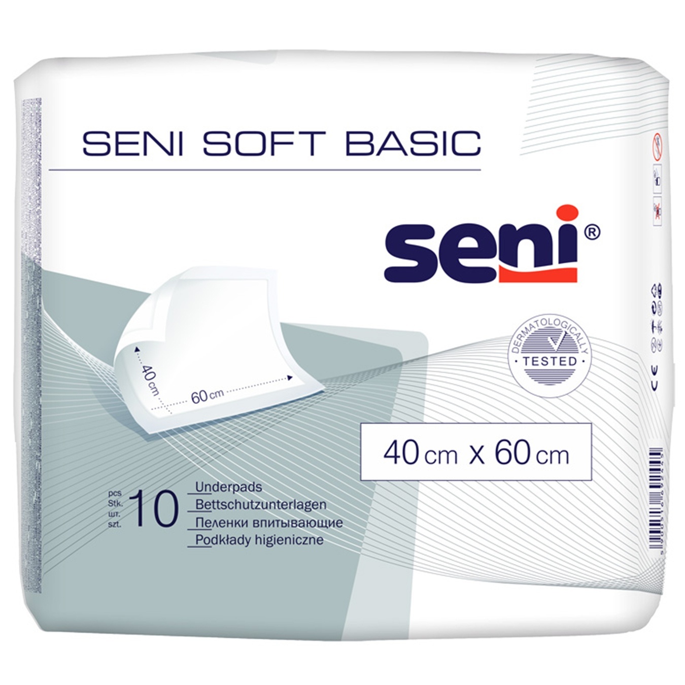 

Пеленки Seni Soft Basic гигиенические 40х60см 10шт