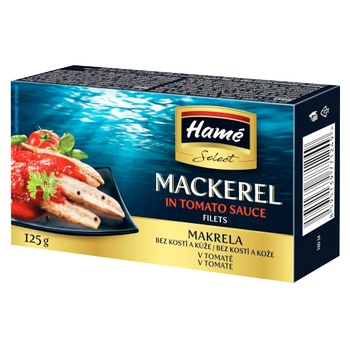 fish atlantic mackerel hame 125g can