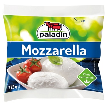 Paladin Mozzarella Cheese 45% 125g - buy, prices for NOVUS - photo 1