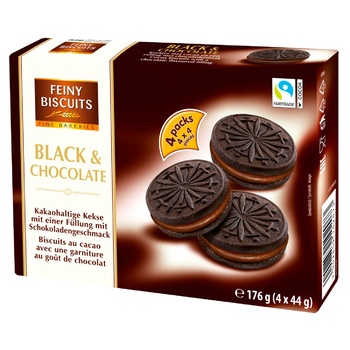 Feiny Biscuits Cookies with Dark Chocolate 176g - buy, prices for - photo 1