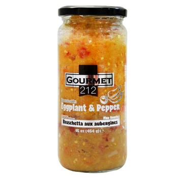 Gourmet 212 Bruschetta Eggplant and Pepper 500g - buy, prices for NOVUS - photo 1