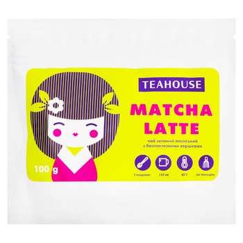 Чай зелений Teahouse Matcha Latte 2в1 100г - купити, ціни на Auchan - фото 1