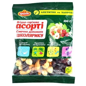 Aromix School Berry and Nut Mix 100g - buy, prices for ULTRAMARKET - photo 1