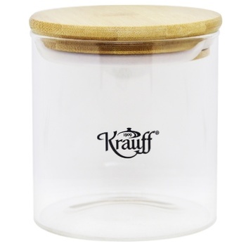 Krauff Glass Jar for Loose with Bamboo Lid 10cm 0.5l - buy, prices for NOVUS - photo 2