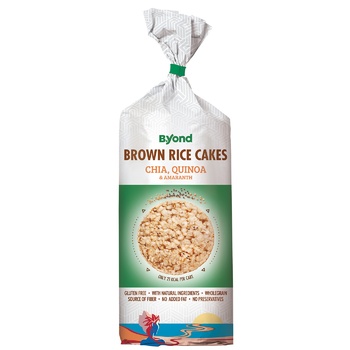 B.yond Wholegrain Brown Rice Cakes with Chia, Quinoa & Amaranth 100g - buy, prices for METRO - photo 1