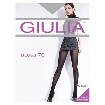 Колготы Giulia Blues 3D Greystone женские 70 ден размер 2 - купить, цены на Auchan - фото 1