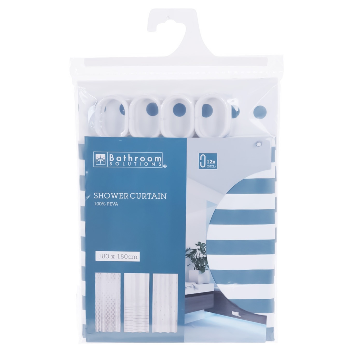 

Штора для душа Bathroom Solutions Полосы 180*180см