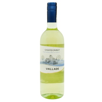 Вино Vallade Chardonnay Vino D'Italia белое сухое 11% 0,75л - купить, цены на Таврия В - фото 1