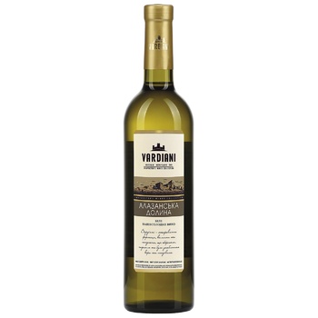 Vardiani Alazani Valley White Semi-Sweet White Wine 9-13% 0.75l - buy, prices for Auchan - photo 1