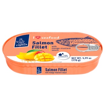 Zigmas Salmon Fillet with Mango-Mustard Sauce 170g - buy, prices for METRO - photo 1