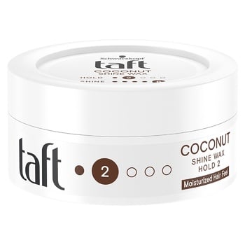 Воск  для блеска волос Тaft Coconut Фиксация 2 75мл - купить, цены на ULTRAMARKET - фото 1