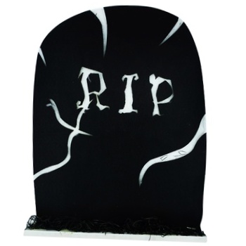 Прикраса Halloween Надгробок зі світлодіодами 35х7х47см - купити, ціни на Auchan - фото 2