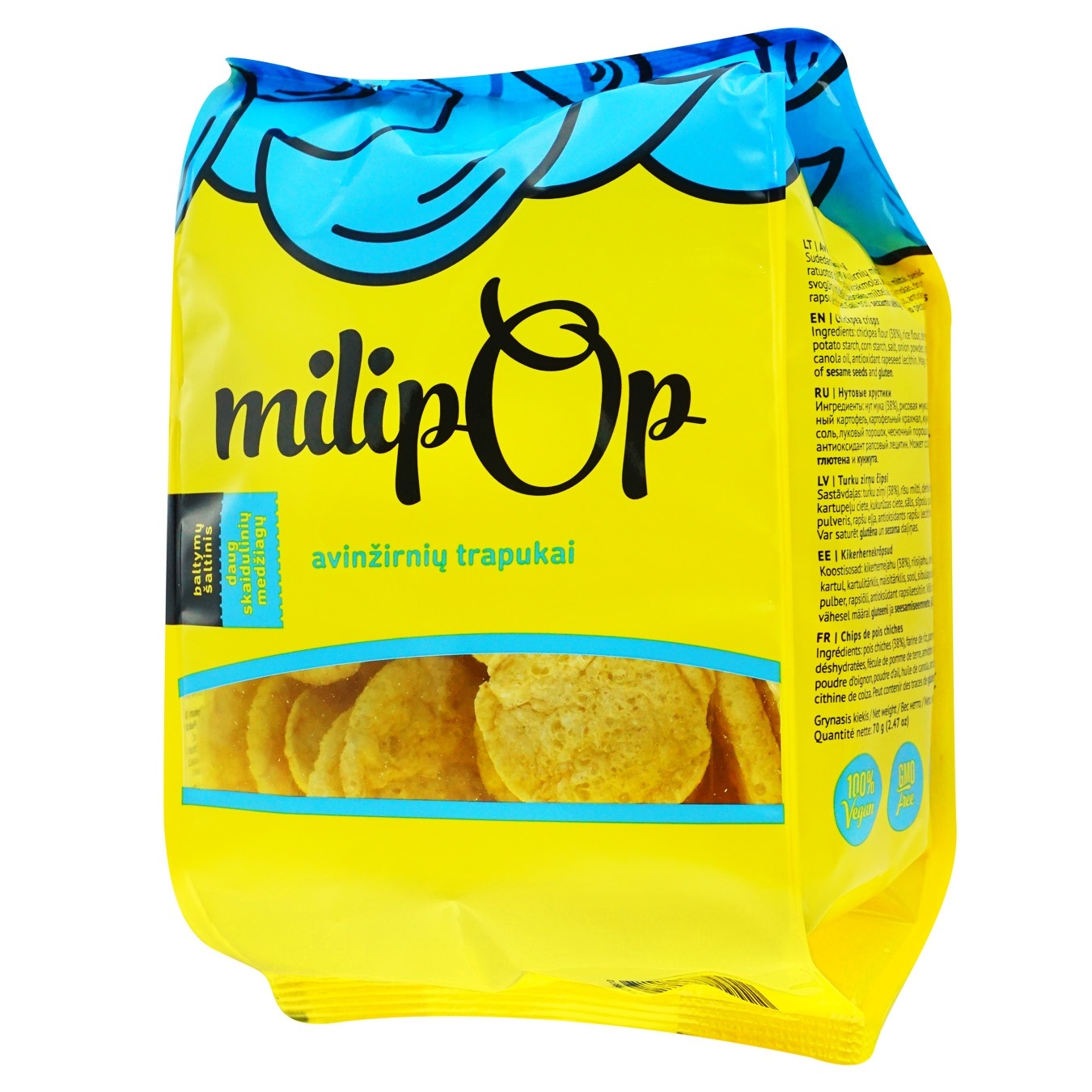 

Хрустики Milipop нутовые 70г
