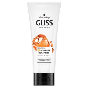 Gliss Total Repair Express Care For Dry And Damaged Hair Mask 200ml - buy, prices for Tavria V - photo 1