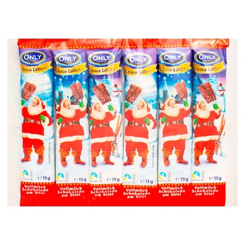 Only Chocolate Christmas Figurine on Stick 6x15g - buy, prices for ULTRAMARKET - photo 1