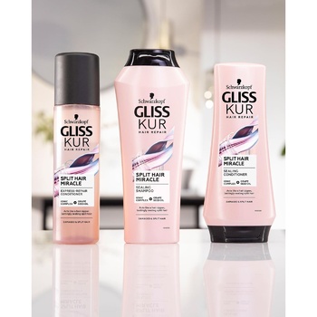 Експрес-кондиціонер Gliss Split Hair Miracle для пошкодженого волосся та посічених кінчиків 200мл - купити, ціни на METRO - фото 3