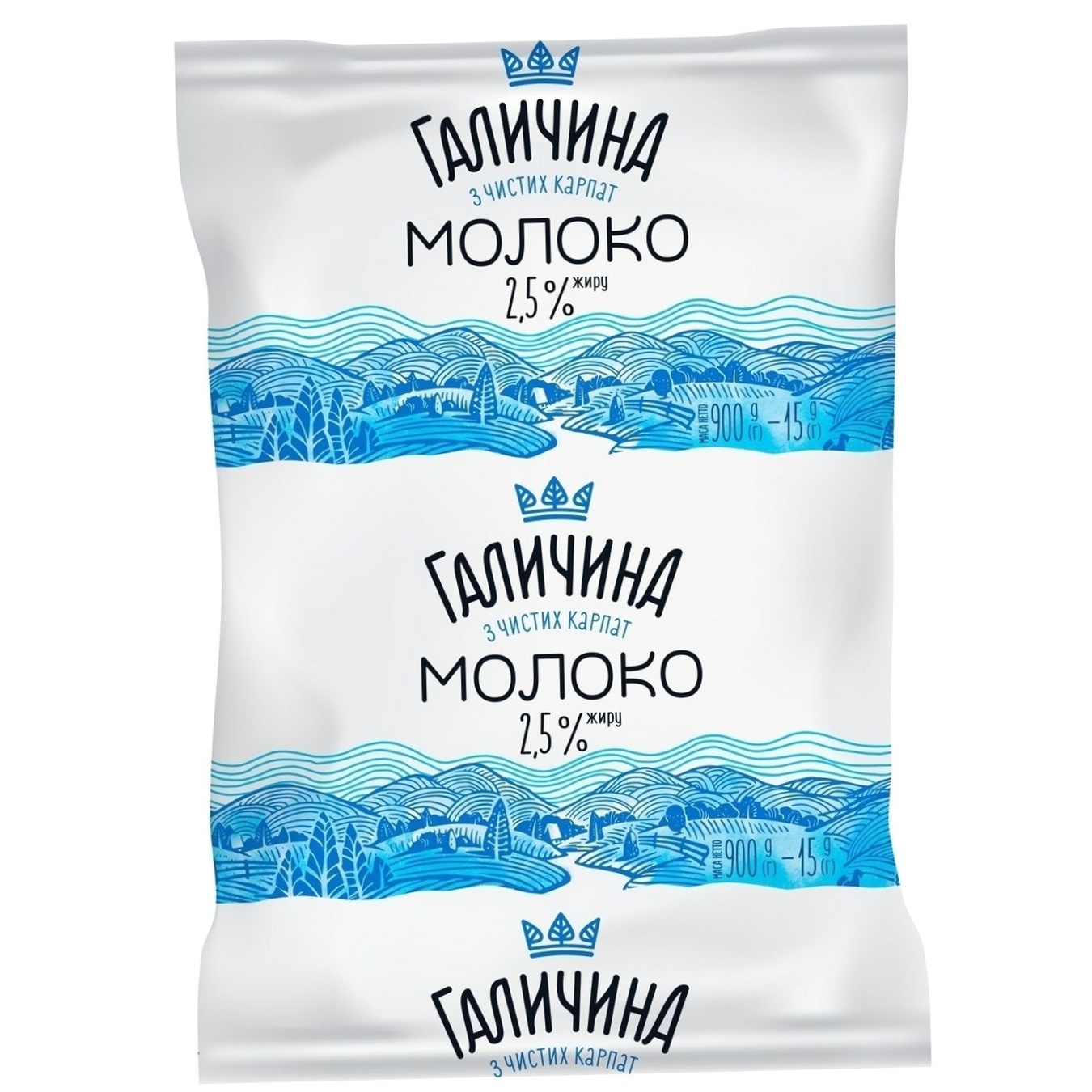 

Молоко Галичина ультрапастеризованное 2,5% 900г