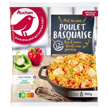 Auchan Basque Chicken 900g - buy, prices for Auchan - photo 1