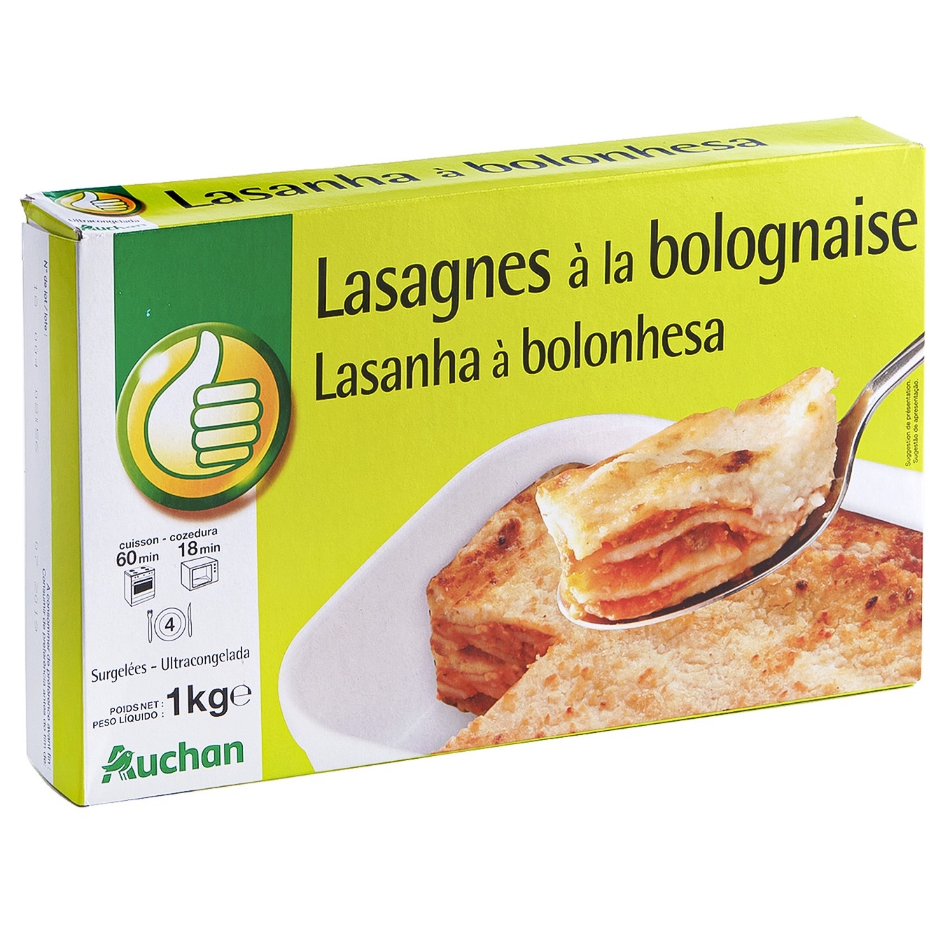 

Лазанья Ашан Болоньезе 1кг