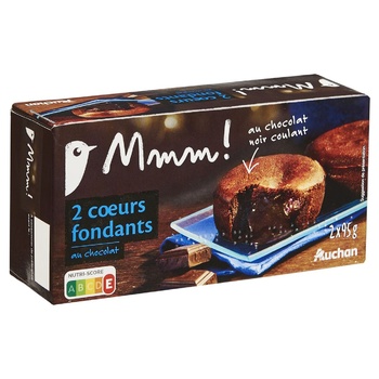 Auchan Dessert with Chocolate Fondant 2pcs 190g