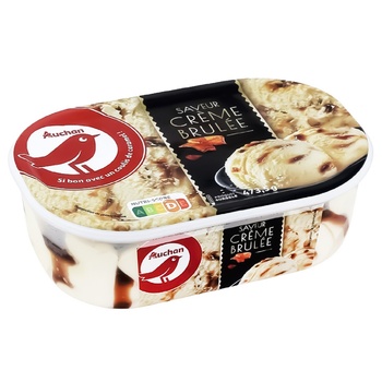 Auchan Creme-Brulee Ice cream 528g - buy, prices for Auchan - photo 1