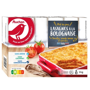 Auchan Bolognese Lasagna 1kg - buy, prices for Auchan - photo 1