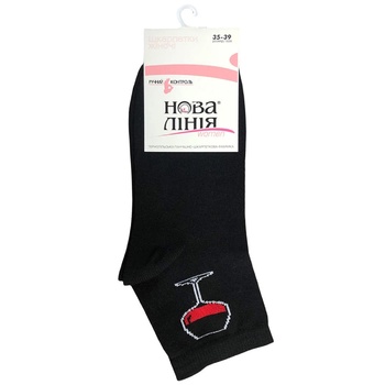 Nova linia Women's Black Socks size 35-39 - buy, prices for - photo 1