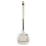 Beige Toilet Brush + Glass