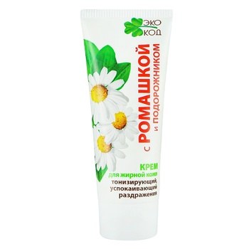 Eco Cod Chamomile and Plantain Cream for Oily Skin 70g - buy, prices for Auchan - photo 1