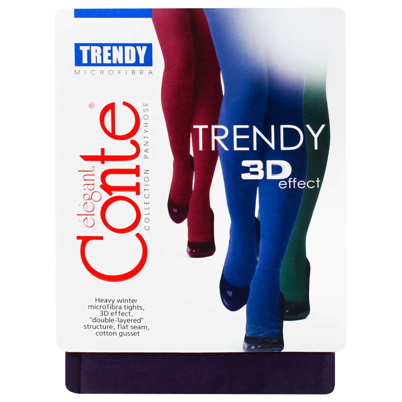 

Колготки женские Conte Elegant Trendy melanzana 150ден 3р