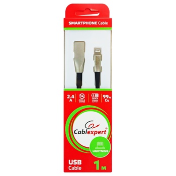 Кабель Cablexpert CCPB-L-USB-04BK - купить, цены на Auchan - фото 1