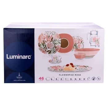 Сервіз столовий Luminarc Carina Flowerpad Rose 46 предметов - купити, ціни на - фото 1