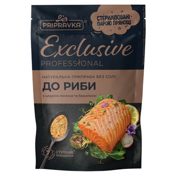 Pripravka Exclusive Professional For Fish Natural Without Salt Seasloning 45g - buy, prices for METRO - photo 4