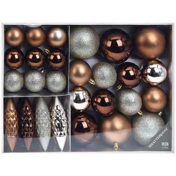 Home&Styling Set of Golden Christmas Tree Balls 31pcs - buy, prices for - photo 1
